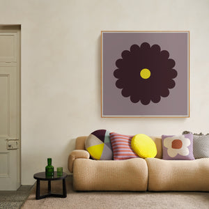 PRE ORDER FLURO YELLOW VELVET PENNY CUSHION