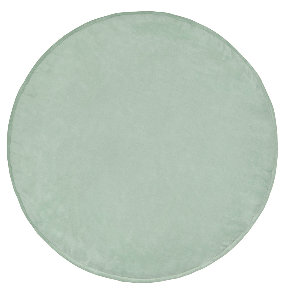 PRE ORDER SEAFOAM VELVET PENNY CUSHION