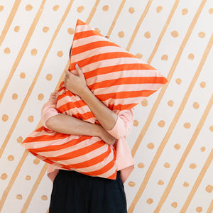 TOMATO STRIPE PILLOWCASE