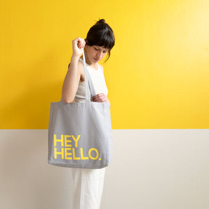 HEY HELLO TOTE BAG