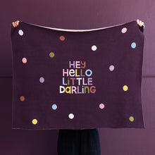 HELLO DARLING BABY THROW